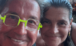 Marlene Rodríguez y Ricardo Montaner juntos durante una celebración familiar